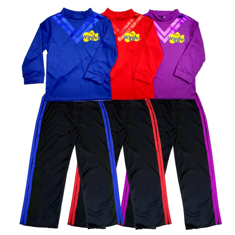 Dress up Wiggles Boys Dance outfit  costume Ballet Suit 2pcs 1set suitable 3-9years Simon costume