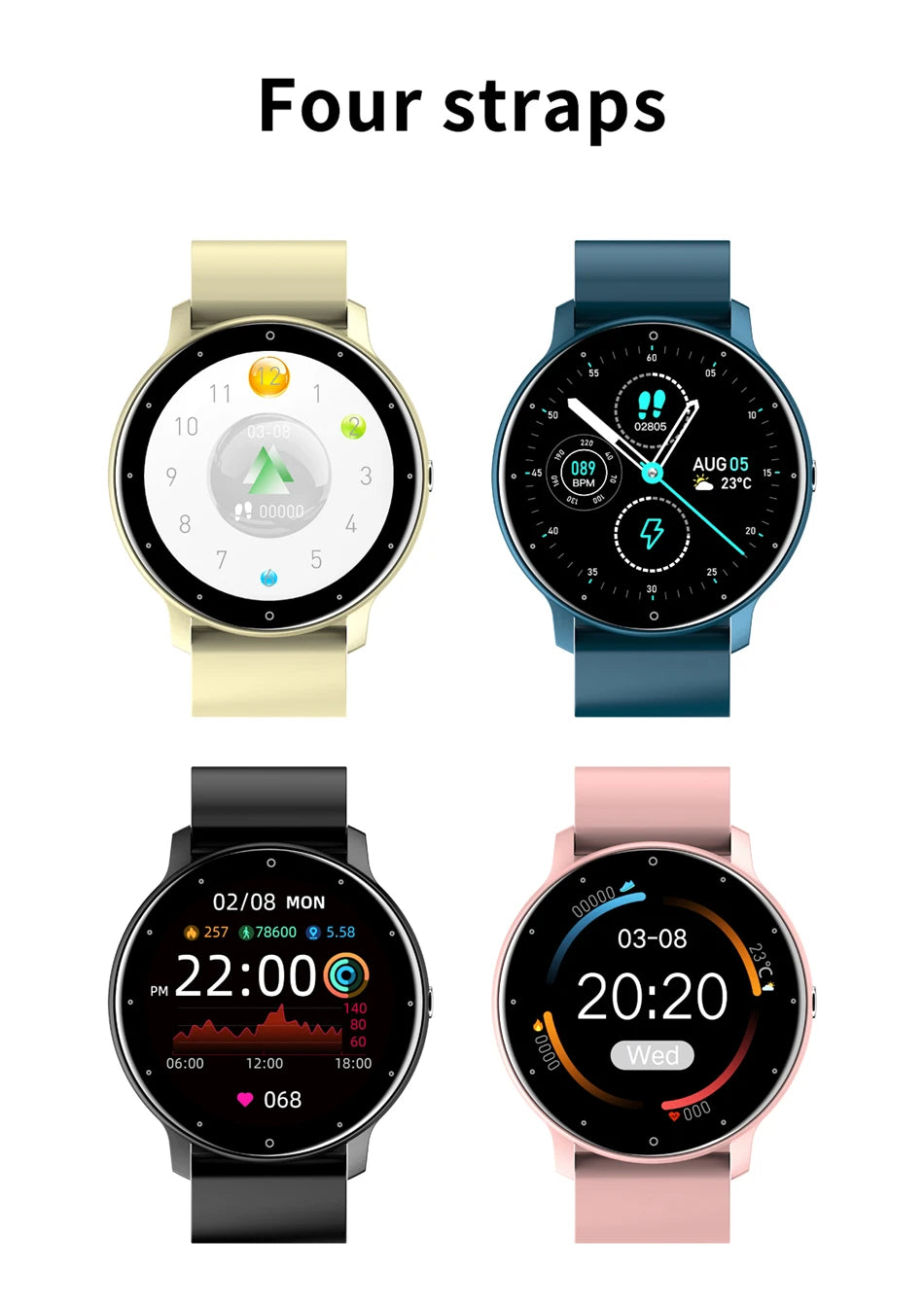 2026 NEW Smartwatches Full Touch Screen Sport Watches Fitness Tracker Bluetooth Call Smart Watch for Man Woman IOS Android Phone