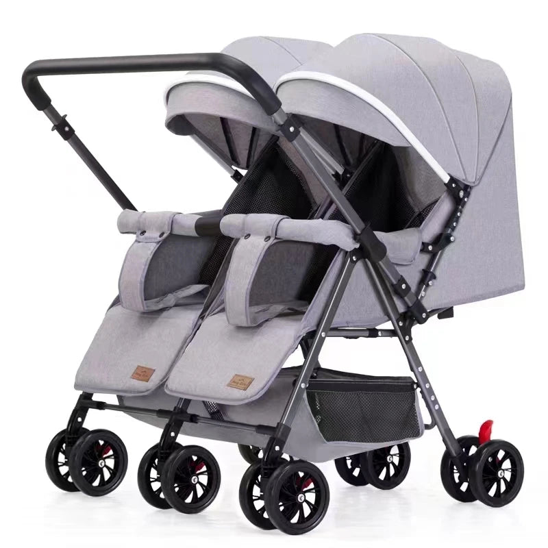 Hot Sale Twin Be-Directional Foldable Prams and Double Stroller Baby 2 Kids