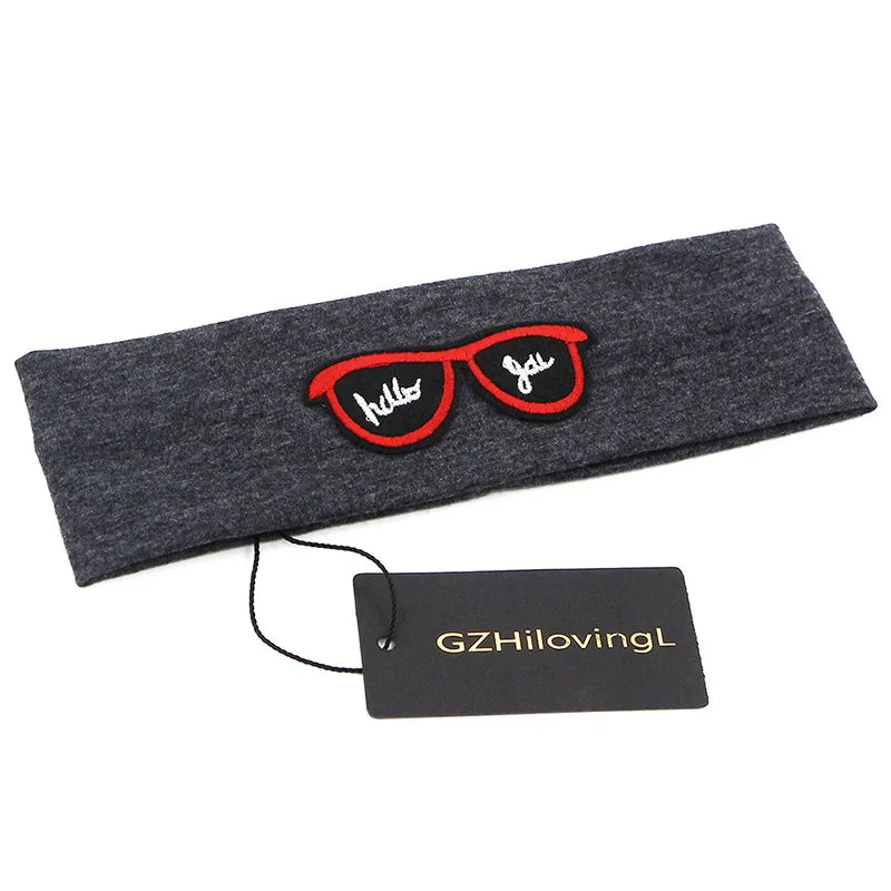 GZHilovingL 2018 Fashion New Baby Girls Boys Infant Toddler Plain Stretch Cotton Glasses Headband Lovely Hair Band Accessories