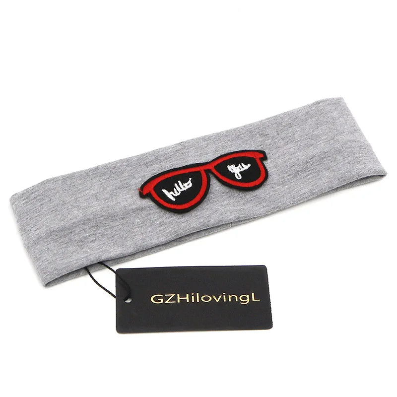 GZHilovingL 2018 Fashion New Baby Girls Boys Infant Toddler Plain Stretch Cotton Glasses Headband Lovely Hair Band Accessories