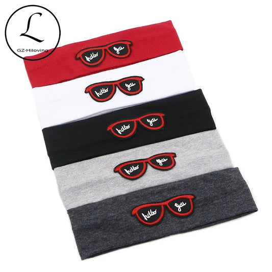 GZHilovingL 2018 moda nueva bebé niñas niños pequeños pequeños gafas de algodón elásticas diadema accesorios de bandas para el cabello encantadores