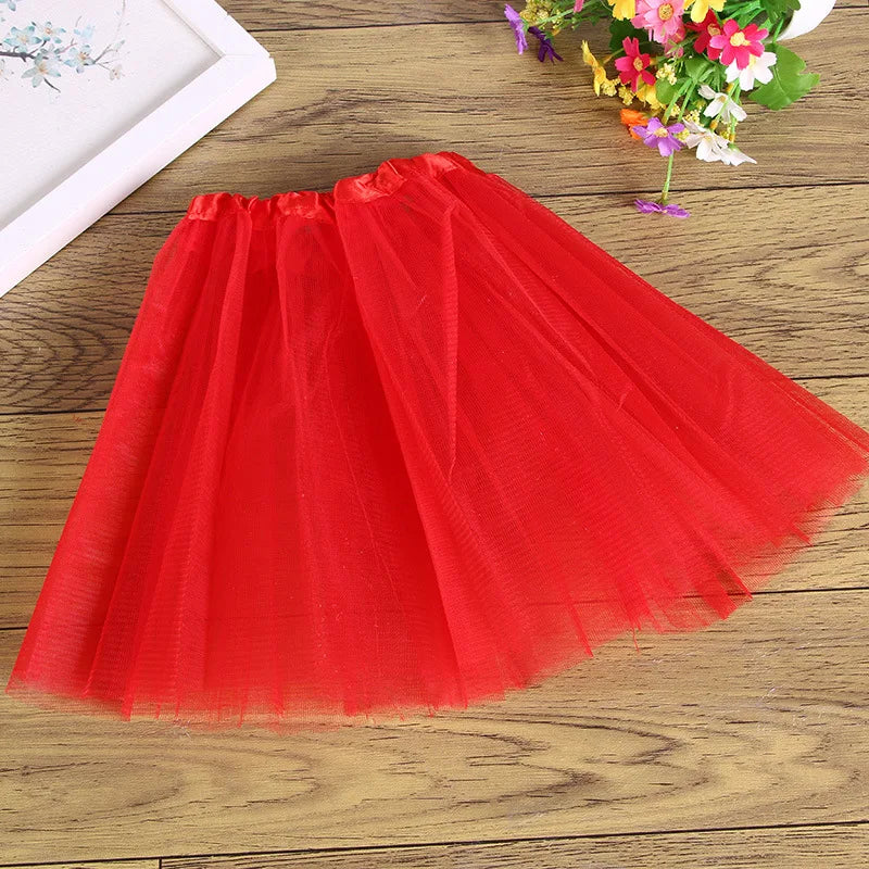 Girls Skirts Tutu Baby tulle Tutu Skirts Cute Toddler Girl Ball Gown Dance Ballet Skirt 3 layer Princess Mini Party Pettiskirt