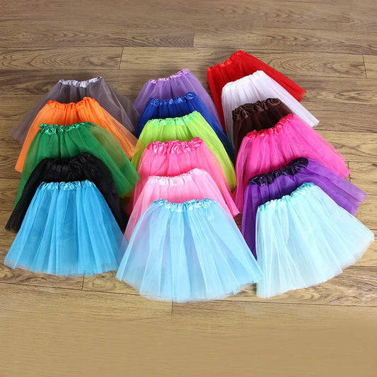 Girls Skirts Tutu Baby tulle Tutu Skirts Cute Toddler Girl Ball Gown Dance Ballet Skirt 3 layer Princess Mini Party Pettiskirt