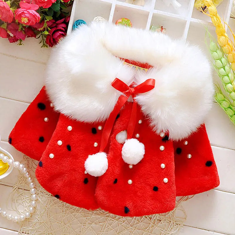 2018 fashion autumn Winter newborn infant baby clothing outerwear girls thick warm coats baby kids clothes Fake fur jackets coat