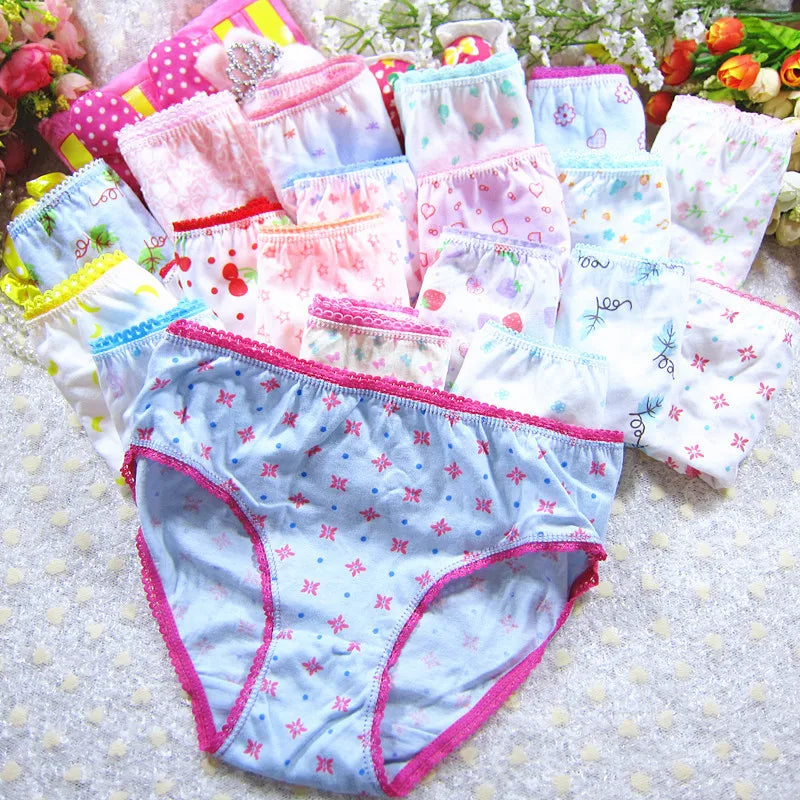 Character mix Infantil Girls Panties 12pc/bag Baby 100%Cotton Children Underwear Kids Girl Briefs 0-12year pants students