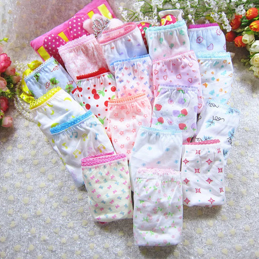 Character mix Infantil Girls Panties 12pc/bag Baby 100%Cotton Children Underwear Kids Girl Briefs 0-12year pants students