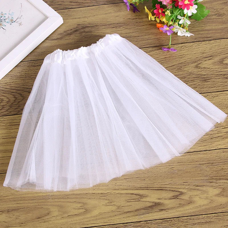 Girls Skirts Tutu Baby tulle Tutu Skirts Cute Toddler Girl Ball Gown Dance Ballet Skirt 3 layer Princess Mini Party Pettiskirt