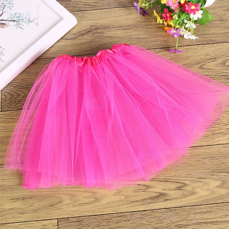 Girls Skirts Tutu Baby tulle Tutu Skirts Cute Toddler Girl Ball Gown Dance Ballet Skirt 3 layer Princess Mini Party Pettiskirt