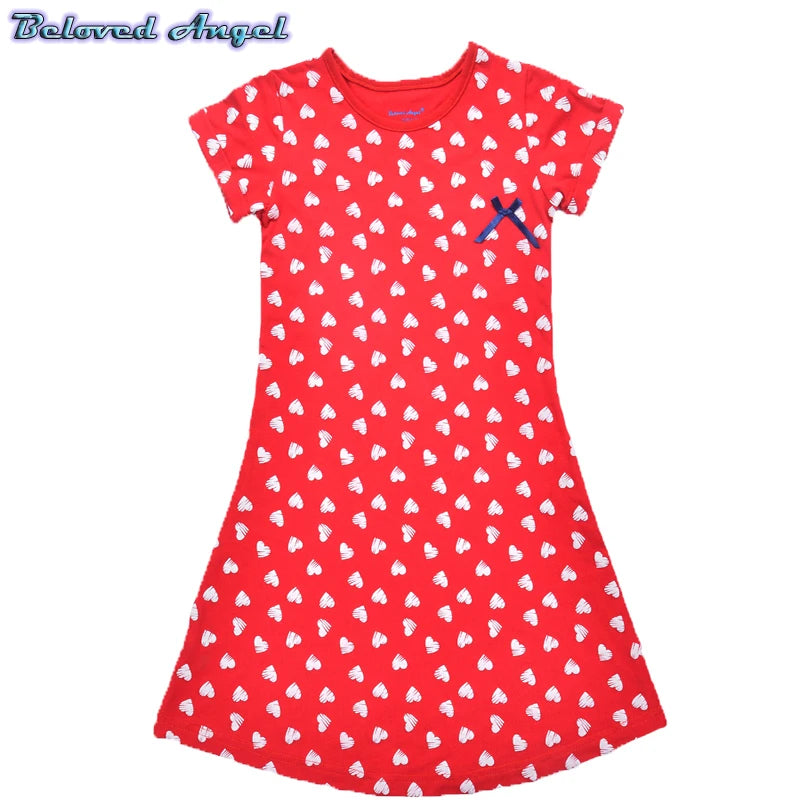 Toddler Children Clothing Casual Princess Baby Kids Girl Bowknot With Sleeve Dress Formal Party Dresses Teenager Clothes 1-13Y