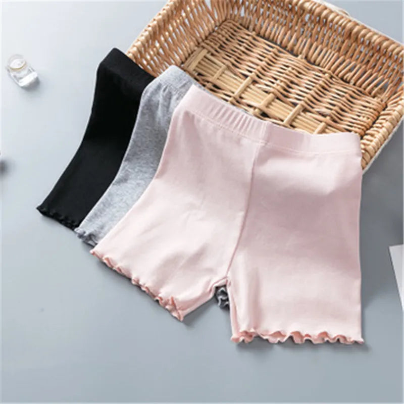 100% Cotton Girls Safety Pants Top Quality Kids Short Pants Underwear Children Summer Cute Shorts Underpants For 3-10 Years Old