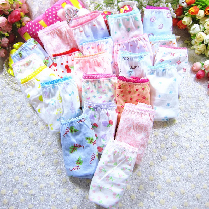 Character mix Infantil Girls Panties 12pc/bag Baby 100%Cotton Children Underwear Kids Girl Briefs 0-12year pants students