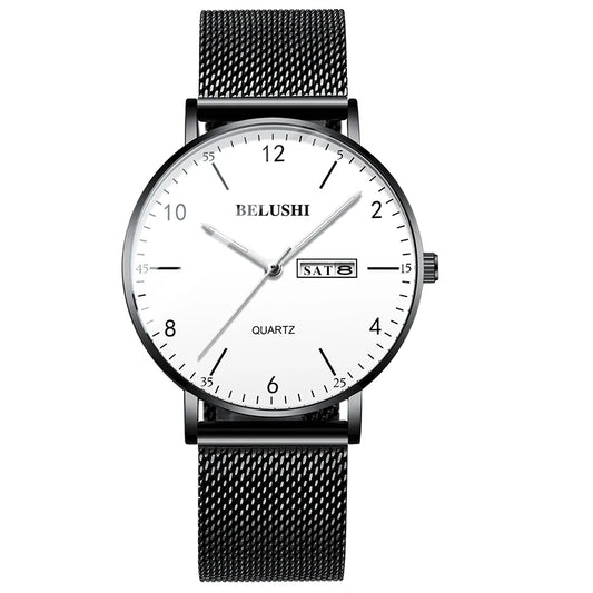 BELUSHI Watches Men Clock Top Brand Luxury Mens Watches Fashion Casual Business Wrist Watch for Man Hour Male Simple Men's Watch