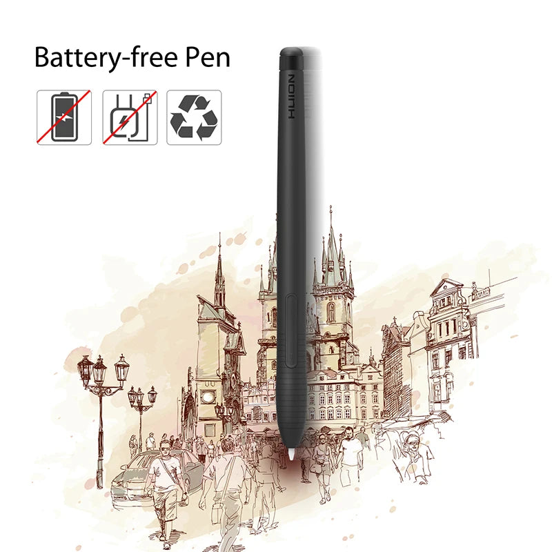 HUION H430P tabletas digitales, bolígrafo de dibujo gráfico de firma, tableta de juego OSU con bolígrafo sin batería, no incluye guante