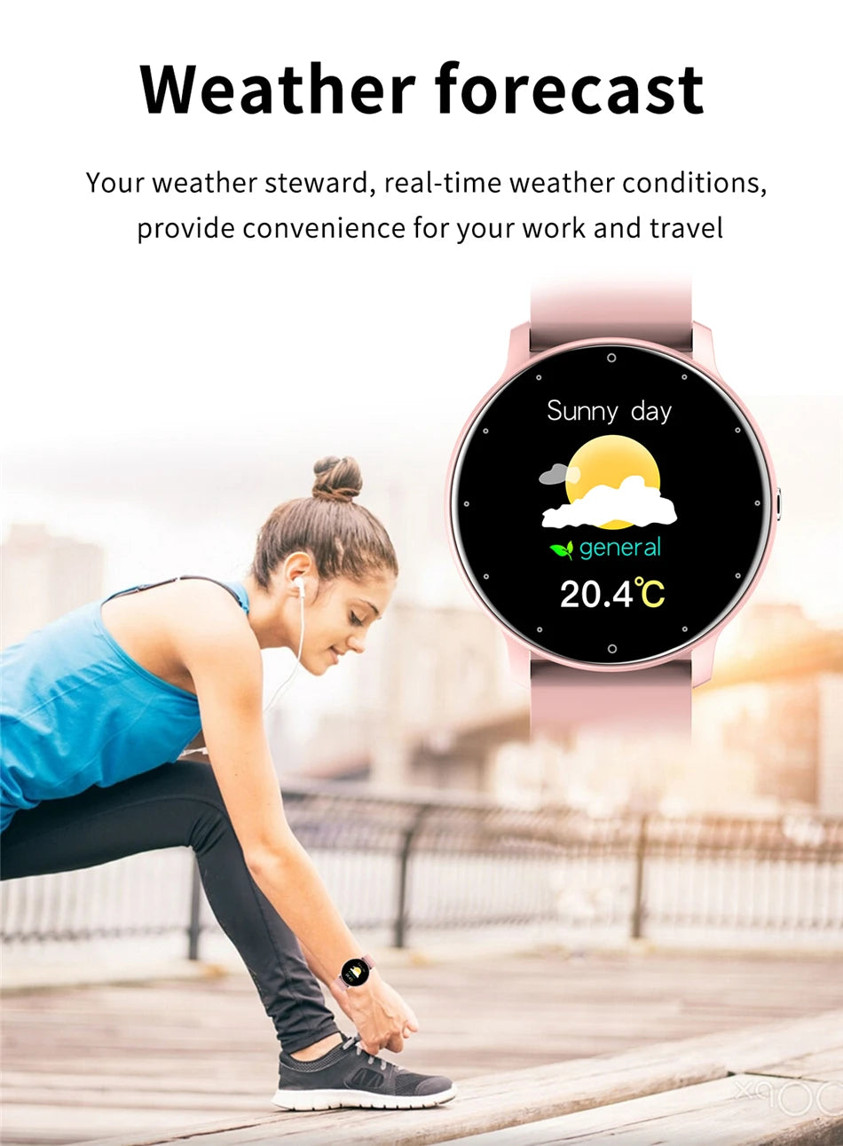 Men Smart Watch Full Touch Screen Digital Fitness Tracker IP68 Waterproof Sports Smartwatch for Women Phones 2023