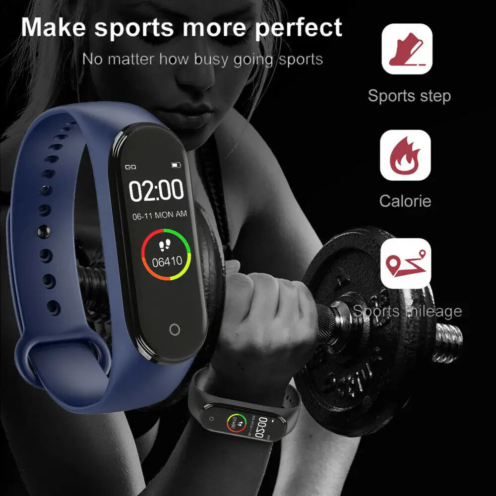 Smart Watch Women Men Color Screen Waterproof Running Pedometer Calorie Counter Health Sport Activity Tracker Cute Cheap Gift