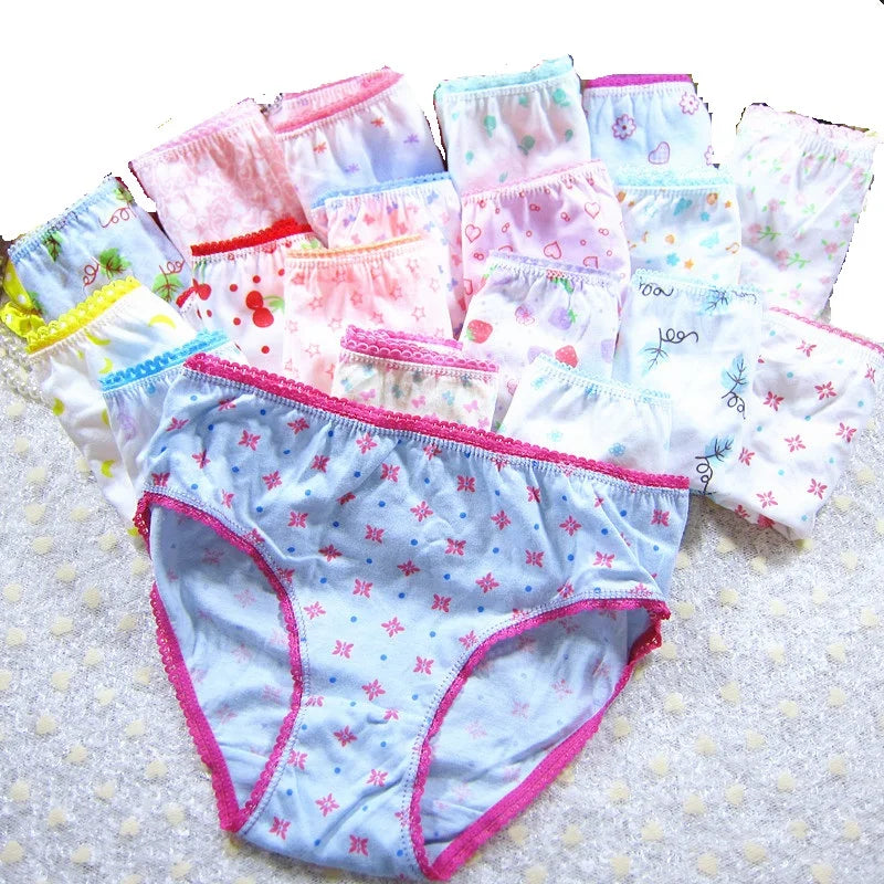 Character mix Infantil Girls Panties 12pc/bag Baby 100%Cotton Children Underwear Kids Girl Briefs 0-12year pants students