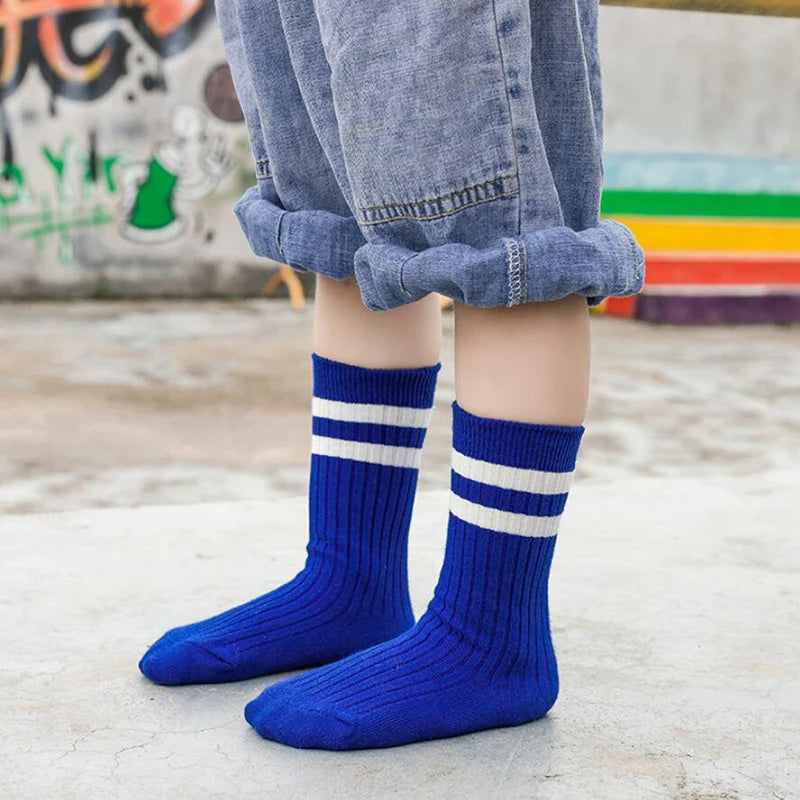 1-10Years Kids Boys Cotton Sock Sports Toddlers Girls Ankle Socks Baby Soft Stripped Children Socks School Clothes