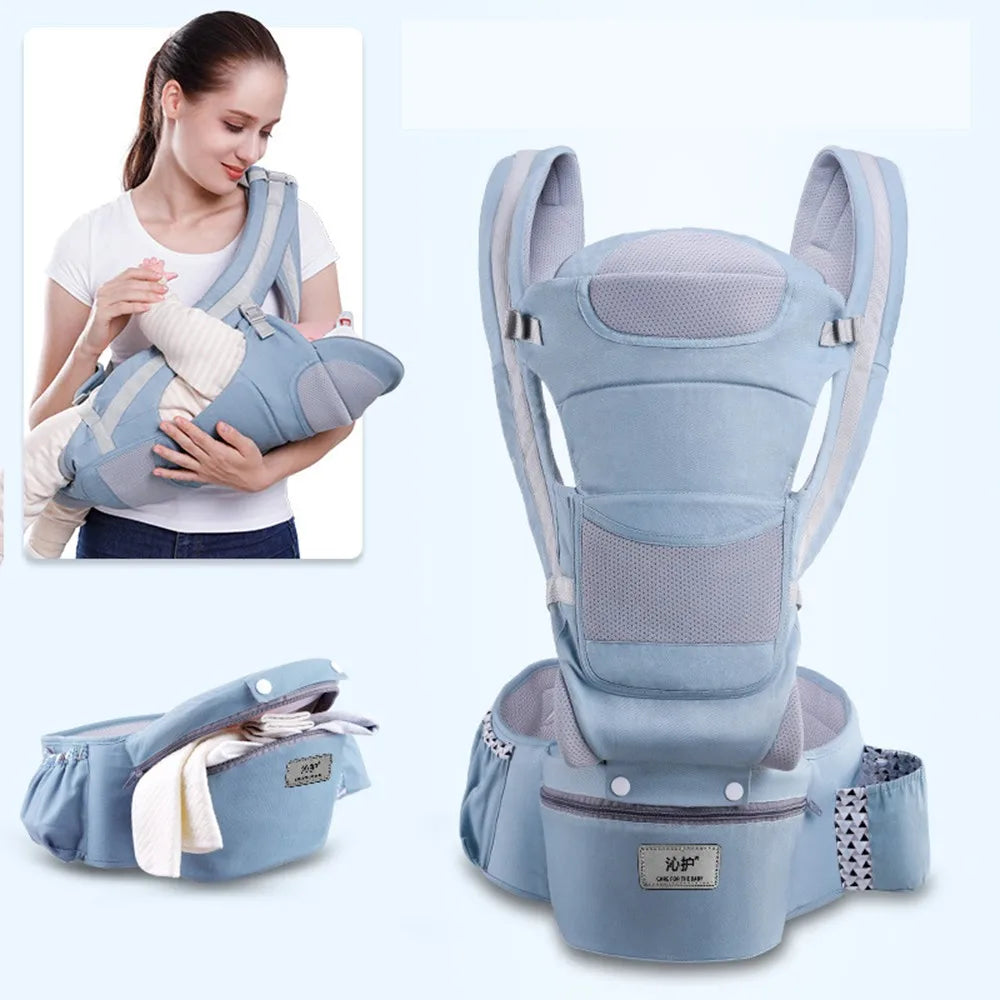 Baby Carrier Waist Stool With Storage Bag Kangaroo Shoulder Swaddle Sling Infant Kid Wrap Ergonomic Backpack Hipseat