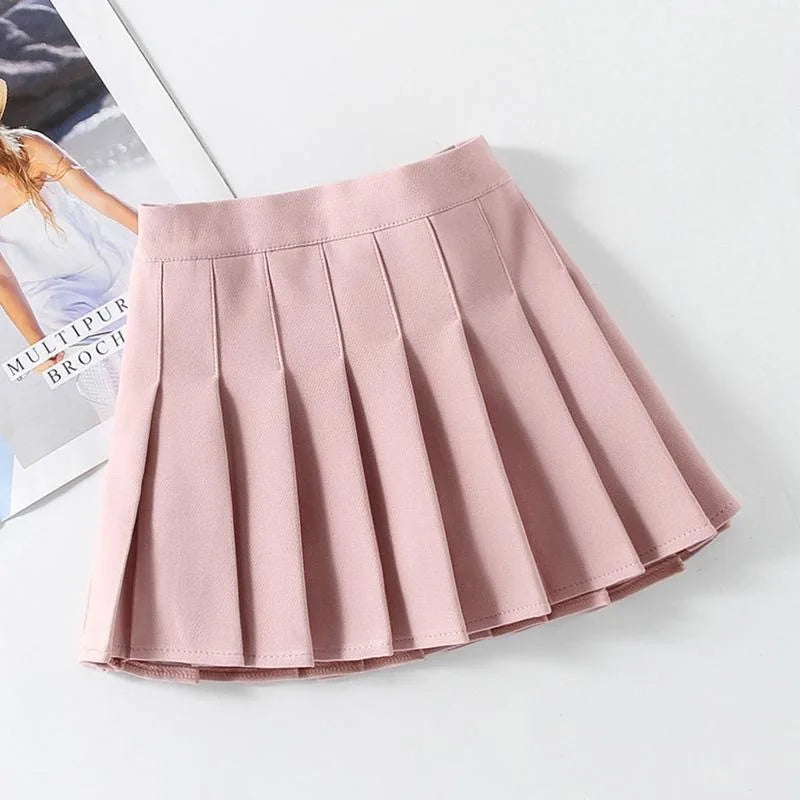 Baby Toddler Children Clothing School Plaid Girls Skirt Bottoming Princess Pleated Skirts Kids Short SKirt Summer Child Clothes