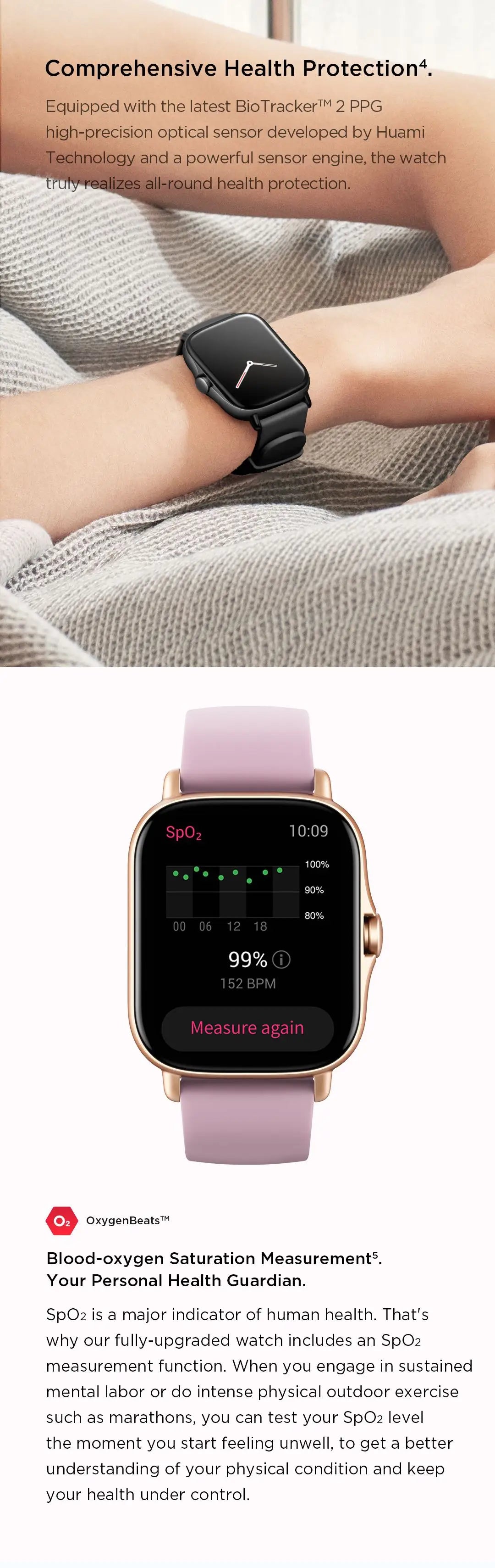 Refurbished Amazfit GTS 2e Alexa Built-in Smartwatch 5 ATM Long Battery Life 24H 90 Sports Modes Smart Watch for Android iOS