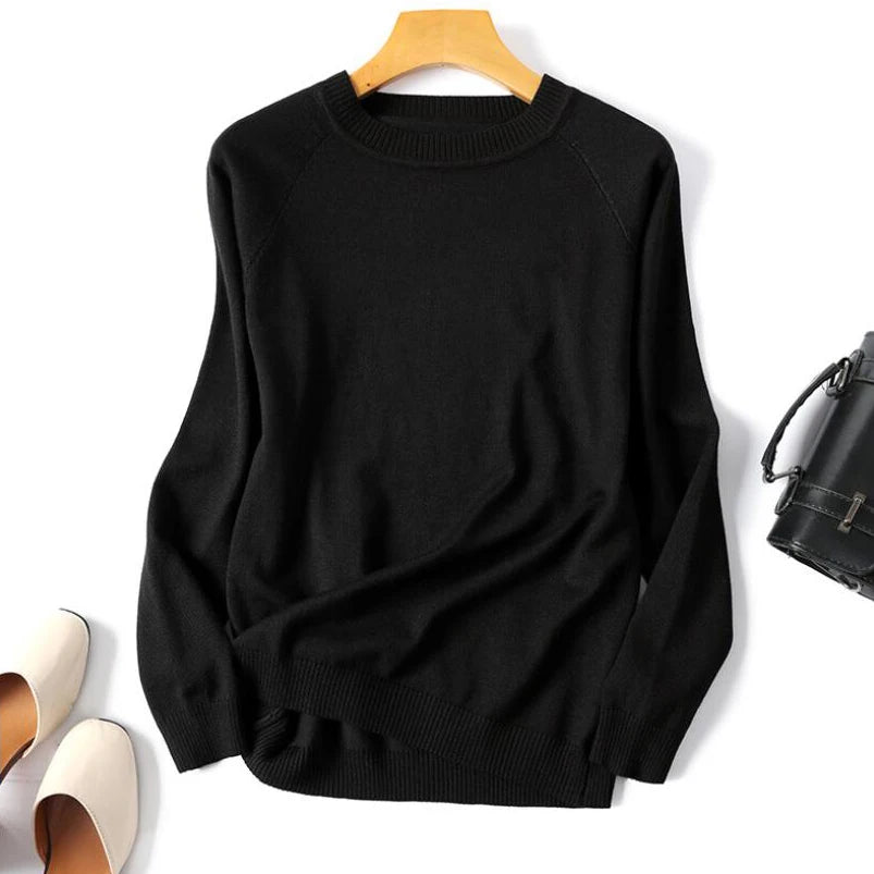 2025 New Long Sleeve Striped Pullover Women Sweater Knitted Sweaters O-Neck Tops Korean Pull Jumper Female Tailor-made T-Shirts