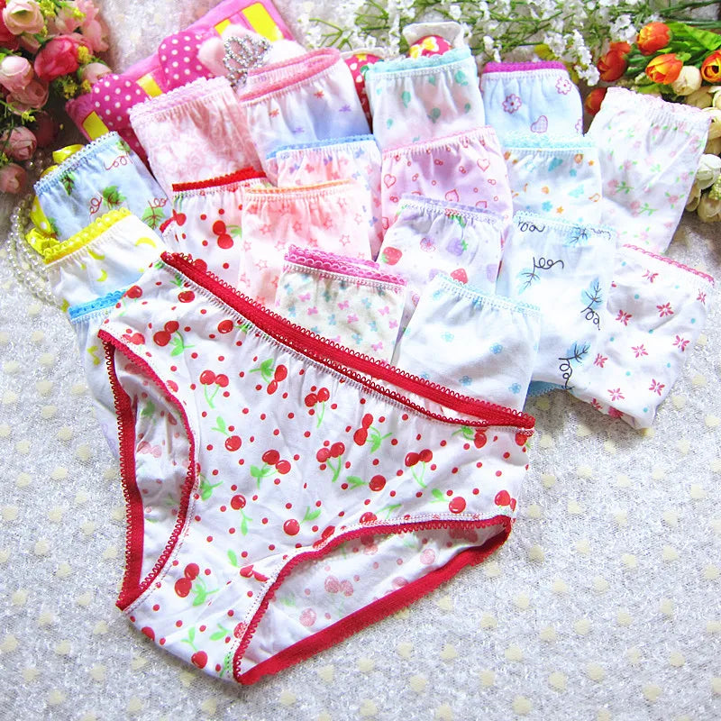 Character mix Infantil Girls Panties 12pc/bag Baby 100%Cotton Children Underwear Kids Girl Briefs 0-12year pants students
