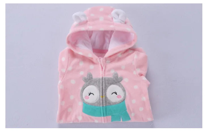 Baby Clothes Warm Toddler Bebe Jumpsuit Spring Outfits Bebe Rompers Hooded Double Zipper Boys Coveral Girls Clothing Fleece Suit