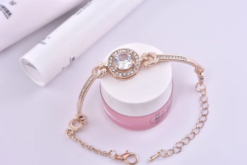 Simple Ladies Watch Set 3pcs Luxury Rhinestone Women Watches Mesh Band Hot Sales Wristwatch Rose Gold Bracelet zegarek damski