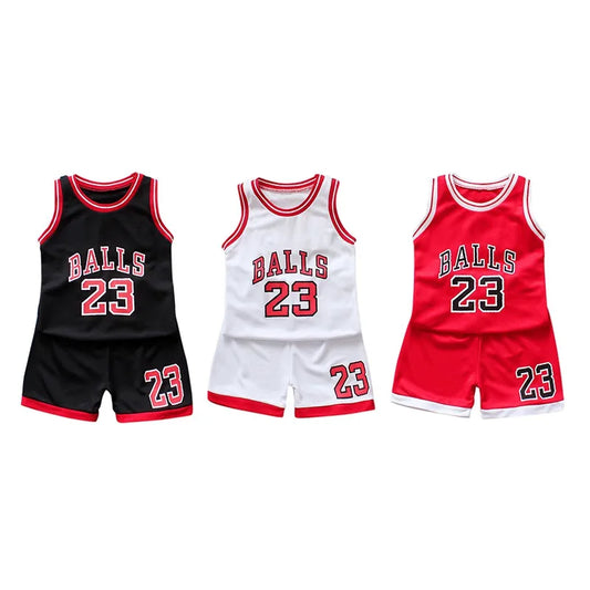 Conjunto deportivo de baloncesto para niños y niñas, chaleco con letras y números, Tops sin mangas y pantalones cortos, ropa, Jersey, verano 2024