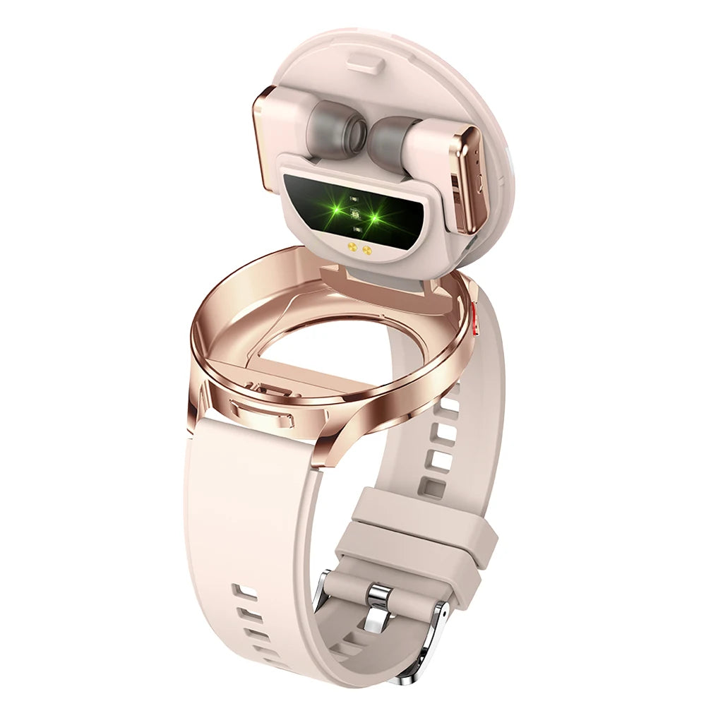 T97 2 in 1 Women SmartWatch with Wireless Earbuds IP67 Waterproof BT Call  Sleep Monitor BT Headset Men Smart Watch 2025