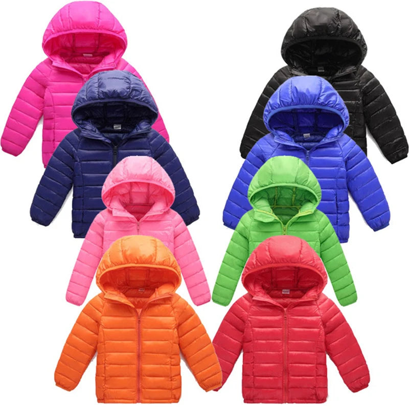 Chaquetas de plumón para niños de 2 a 12 años, ropa para niñas, abrigos cálidos para niños pequeños, prendas de vestir exteriores para niñas pequeñas