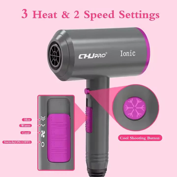 Wholesale 2000W AC Motor Hair Dryer Diffuser Million Negative Ion Custom Logo Professional for Salon Home Use Electric Power