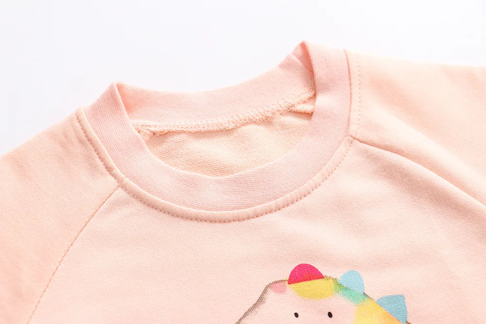 Little maven 2024, ropa para niñas, sudadera con jirafa, ropa informal cómoda de algodón encantadora para niños pequeños de 2 a 7 años