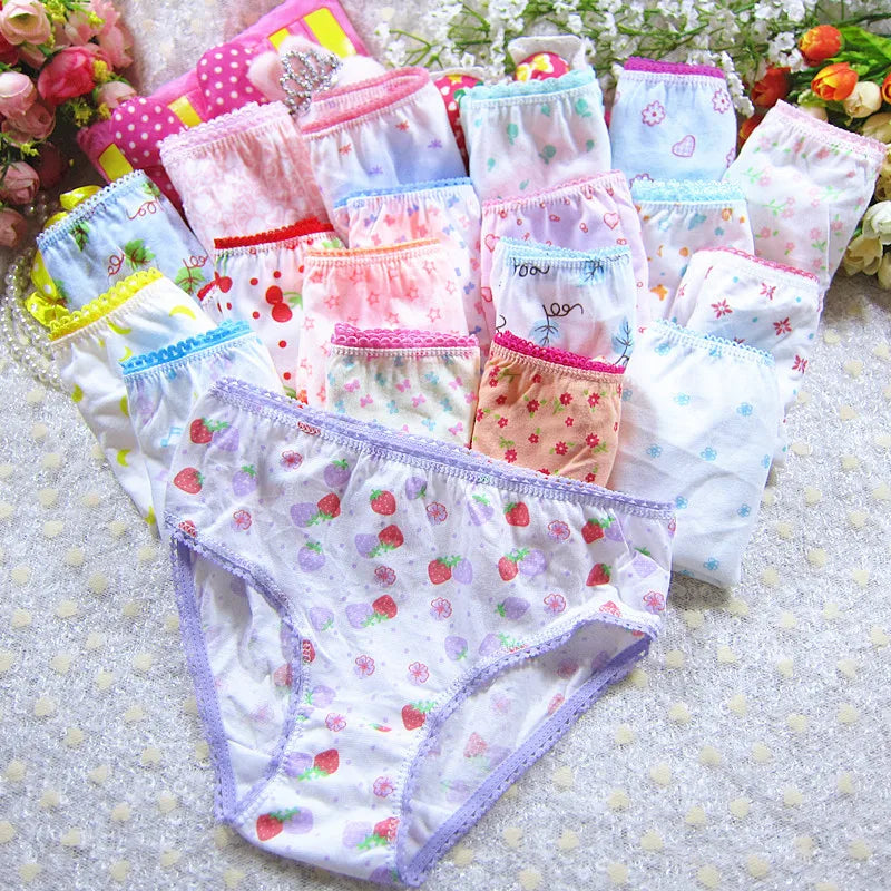 Character mix Infantil Girls Panties 12pc/bag Baby 100%Cotton Children Underwear Kids Girl Briefs 0-12year pants students