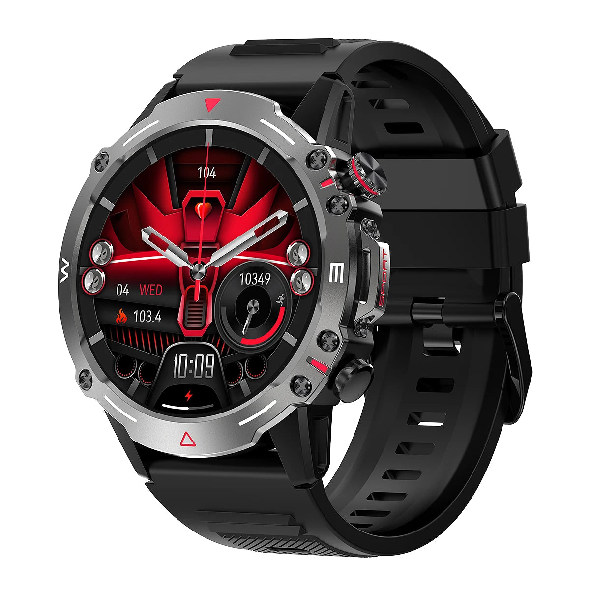 HK87 AMOLED Smart Watch  2024 1.43inch 466*466 Outdoor Sports BT Calling 410mAh Battery Health Heart Rate BP Monitoring  PK AK56