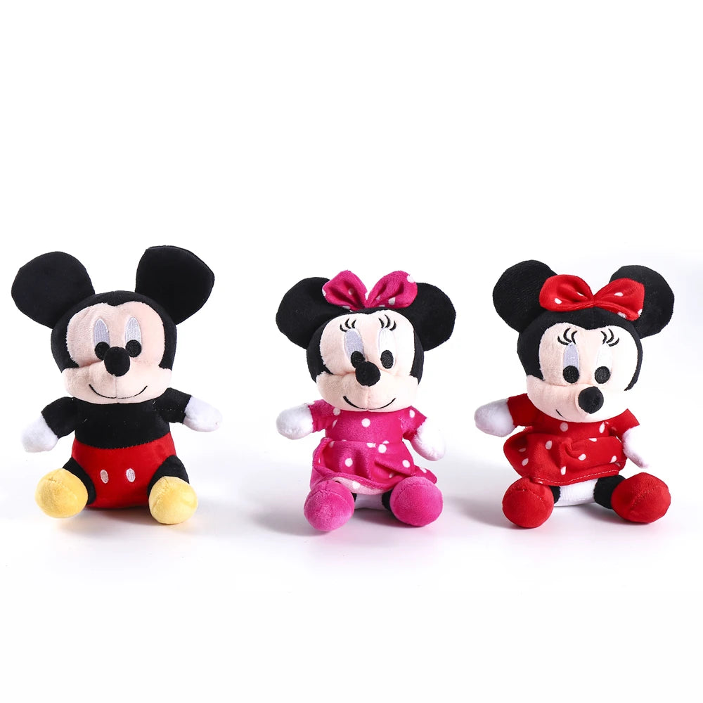 18cm Mickey Mouse Minnie Plush Dolls Cute Animal Stuffed Toys Birthday Christmas Gift for Kids hot sale