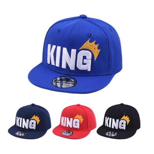 Doitbest Children Baseball Cap Hip Hop 2 to 8 Years old king letter embroidery kids Sun Hat Boys Girls Caps snapback hats