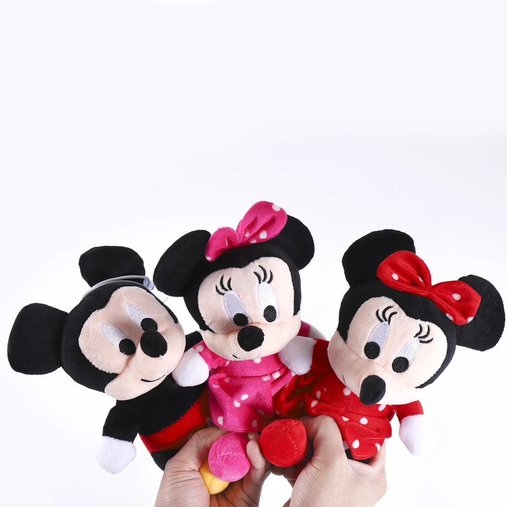 18cm Mickey Mouse Minnie Plush Dolls Cute Animal Stuffed Toys Birthday Christmas Gift for Kids hot sale