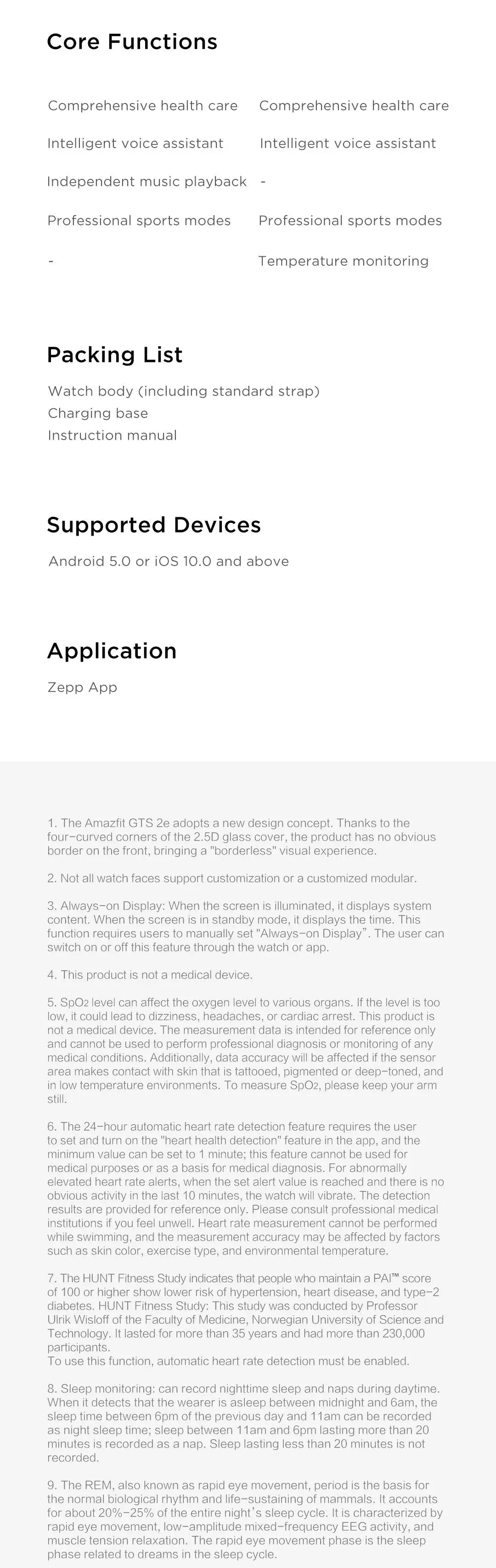 Refurbished Amazfit GTS 2e Alexa Built-in Smartwatch 5 ATM Long Battery Life 24H 90 Sports Modes Smart Watch for Android iOS