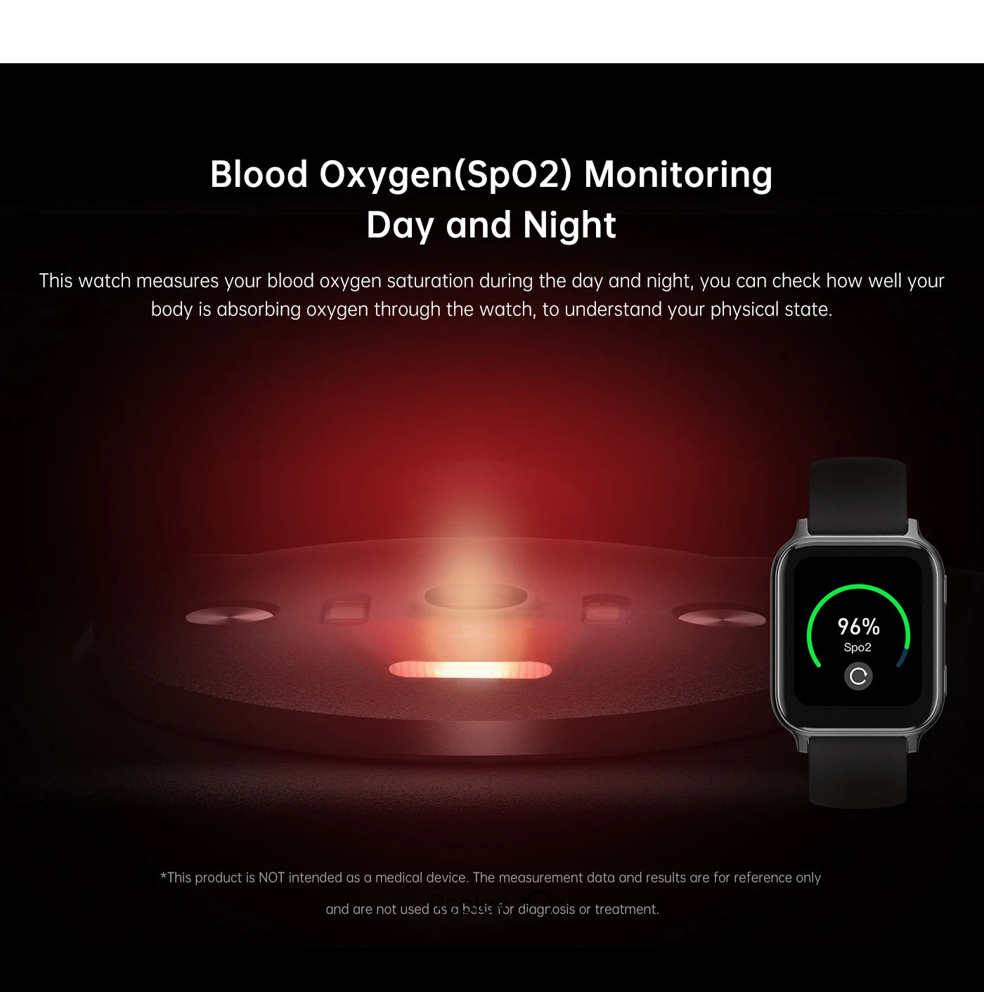 UMIDIGI-Uwatch 5 GPS Smartwatch Bluetooth Waterproof Fitness Heart Rate Blood Oxygen Monitor Android iOS 5ATM