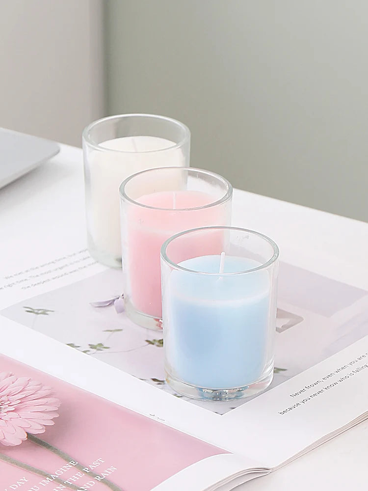 Luxury Christmas Home Decoration Recycled Glass Scented Candle Jars Long Burning Lasting Beeswax Electroplated Luxury Candle