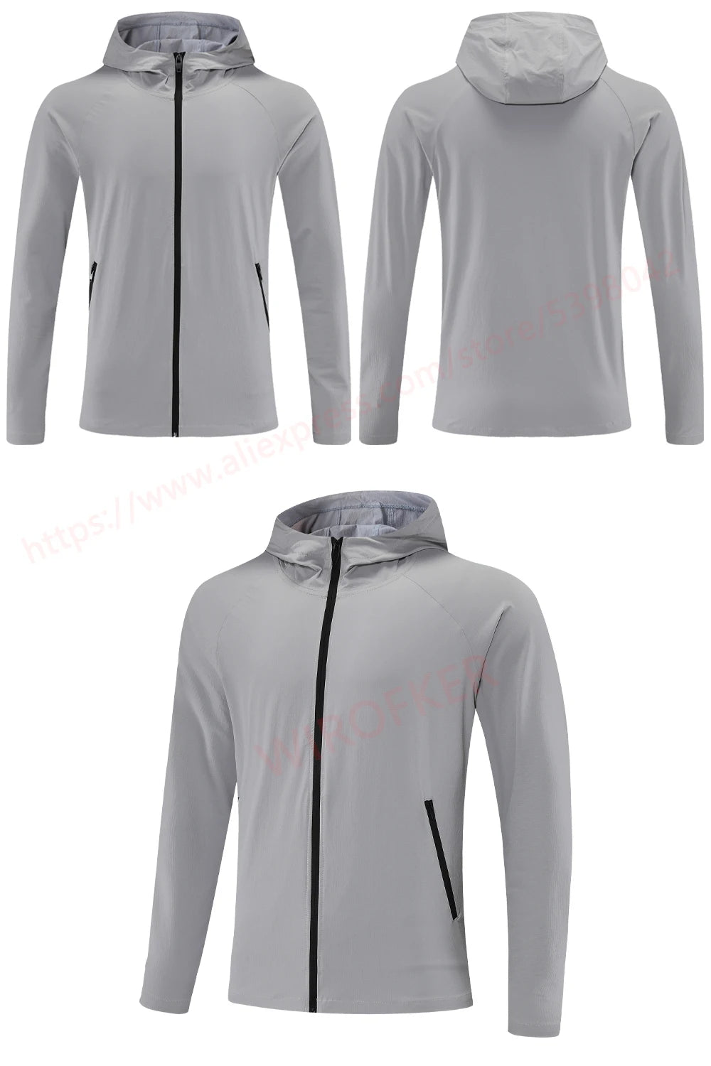 Men Jackets Sport Casual Zipper Hoody 2021 New Running Outdoor Jogger Coats Pockets Solid Color Gym Sweatshirts Training Hoodies