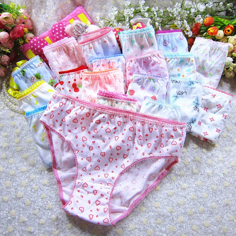 Character mix Infantil Girls Panties 12pc/bag Baby 100%Cotton Children Underwear Kids Girl Briefs 0-12year pants students
