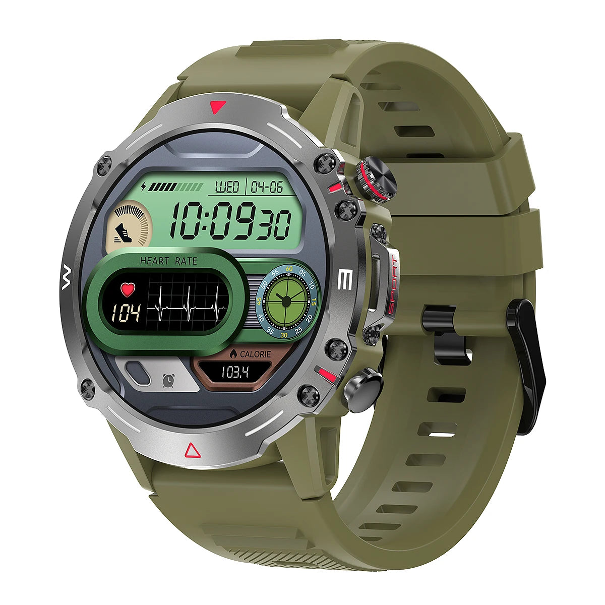 HK87 AMOLED Smart Watch  2024 1.43inch 466*466 Outdoor Sports BT Calling 410mAh Battery Health Heart Rate BP Monitoring  PK AK56