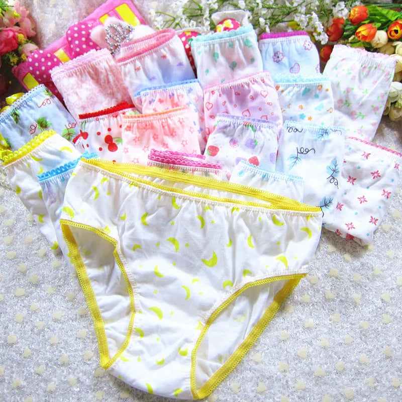 Character mix Infantil Girls Panties 12pc/bag Baby 100%Cotton Children Underwear Kids Girl Briefs 0-12year pants students