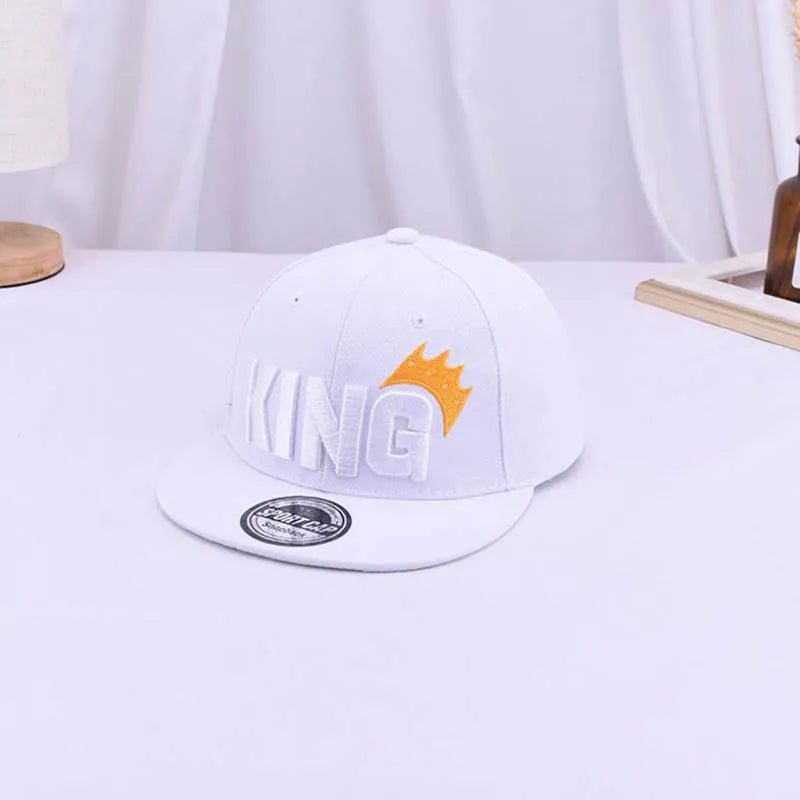 Doitbest Children Baseball Cap Hip Hop 2 to 8 Years old king letter embroidery kids Sun Hat Boys Girls Caps snapback hats