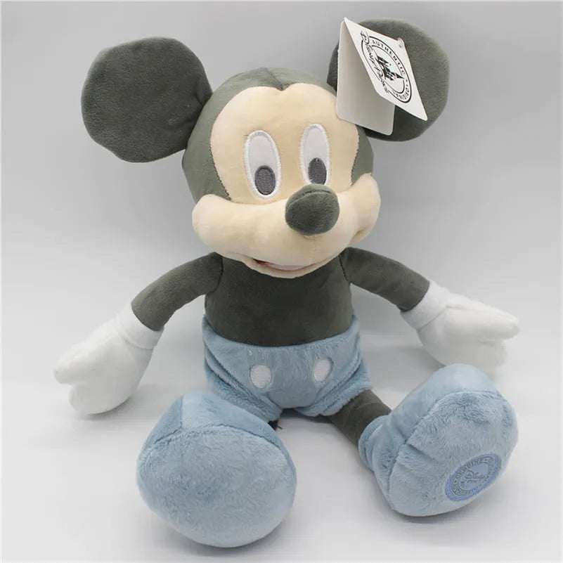 35cm Disney Retro Mickey Mouse And Minnie Mouse Plush Toys Stuffed Soft Doll For Children Birthday Gift