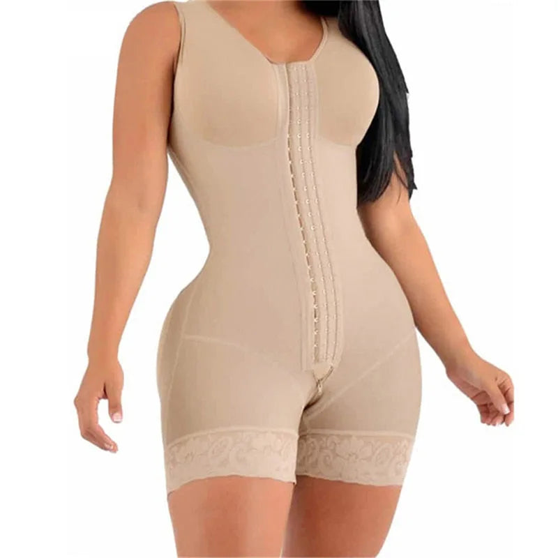 Fajas Colombianas Post Surgery High Compression Stage 2 Faja Tummy Tuck Butt Lifter Bodysuit for Women