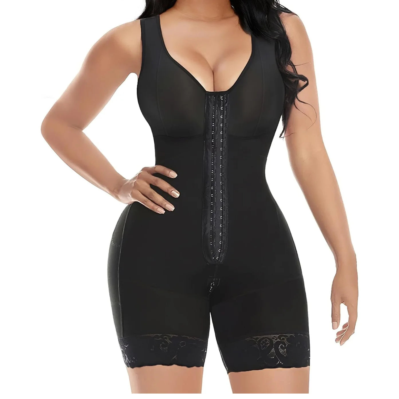 Fajas Colombianas Post Surgery High Compression Stage 2 Faja Tummy Tuck Butt Lifter Bodysuit for Women